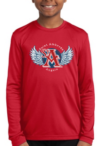 St. Ambrose Spirt Wear Wings Long Sleeve Tee