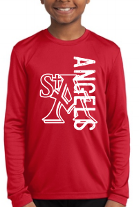 St. Ambrose Spirt Wear Angels Long Sleeve Dri Fit Tee
