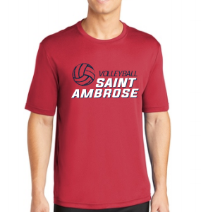 St. Ambrose Volleyball Dri Fit Tee