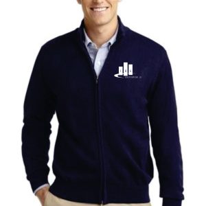 Full Zip Mock Neck Sweater
