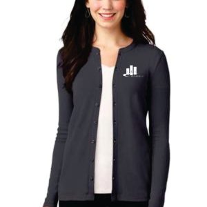 Ladies Concept Stretch Button-Front Cardigan